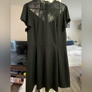 Black dress with lace details